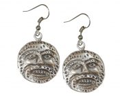 Roman medal reproduction earrings