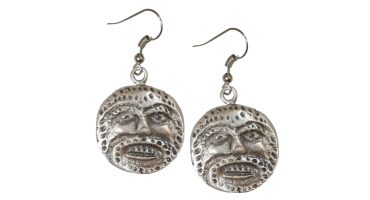 Roman medal reproduction earrings